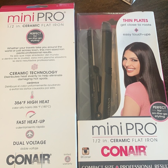 Conair MiniPRO 1/2-inch Ceramic Flat Iron - Picture 2 of 6